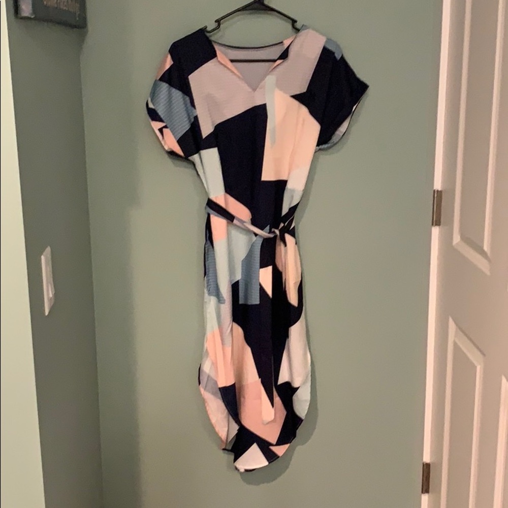 Geometrical patten dress
